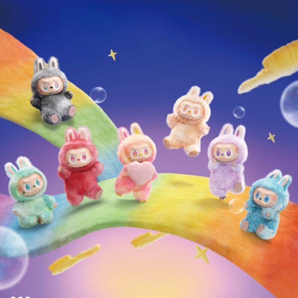 Popmart Labubu V3 Third-Generation Front High Energy Series Vinyl Plush Pendant Doll (Set with 6 Original Boxes/Dolls).